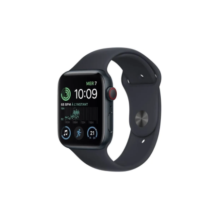 Montre Connectée Apple Watch Series SE 2 Cellulaire 44mm Aluminium Minuit Avec Bracelet Sport M/L - … — Apple · Smarty Paris 18e